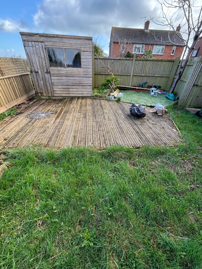 Rotten Decking and Shed